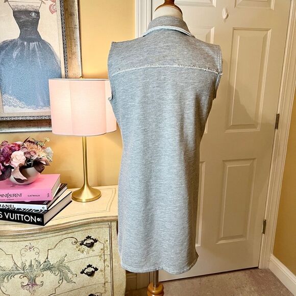 Drew Snap Button Split Front Tunic Size XS French Terry in Heather Gray NWOT - Picture 6 of 8